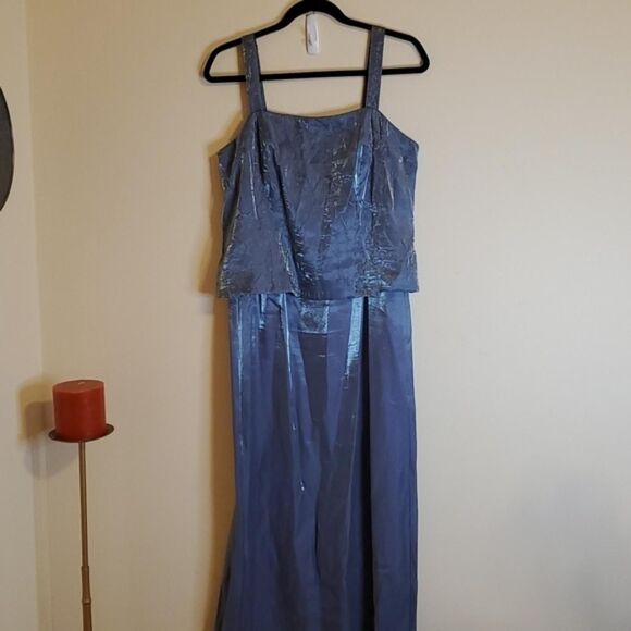 Alex-evenings Women's Silver and Grey Dress - Picture 3 of 8